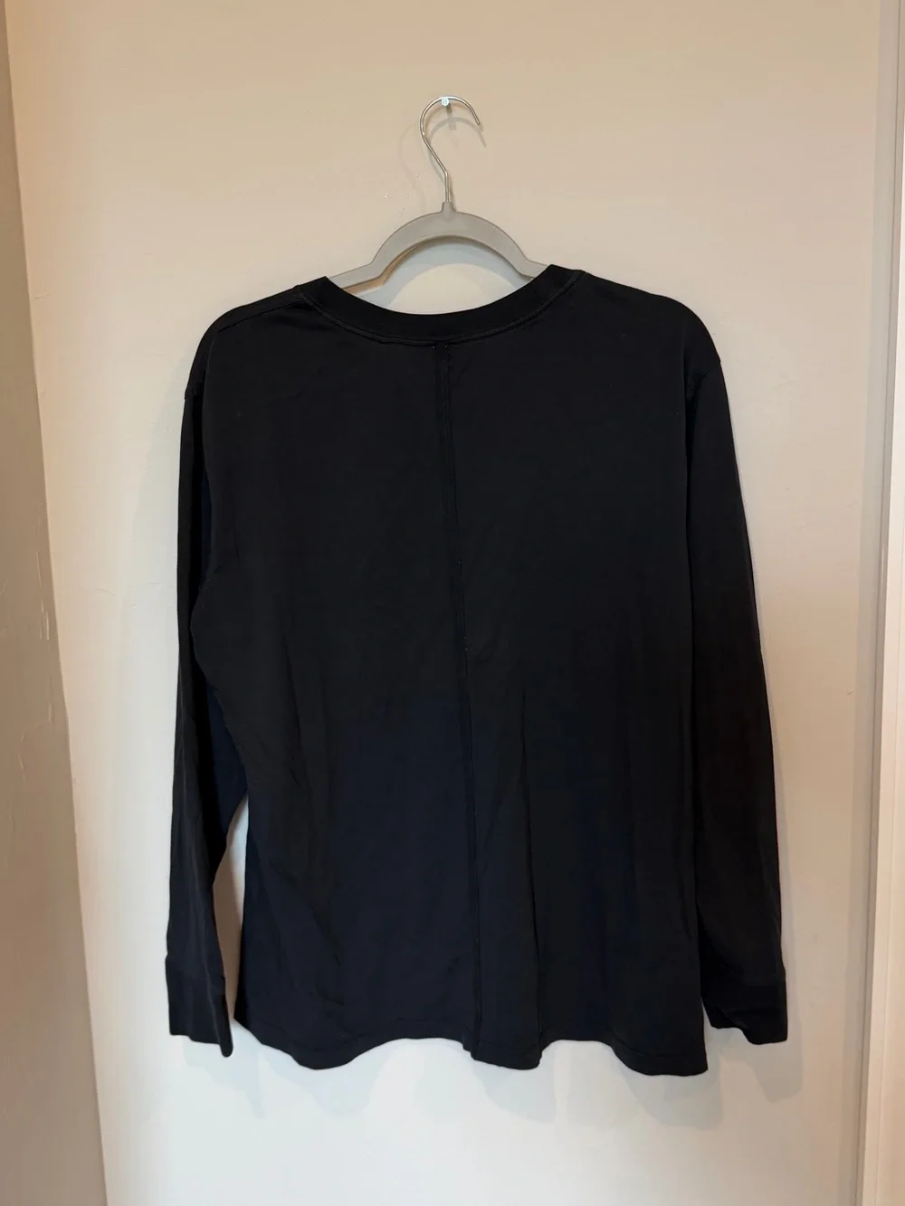 Lululemon Black All Yours Boyfriend Long Sleeve Tee Size 10 - Picture 2 of 5